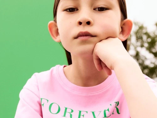 Name It t-shirt pink med forever print